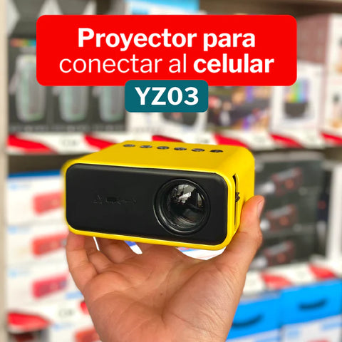 MINI PROYECTOR LED PORTÁRIL - CONEXIÓN TELÉFONO