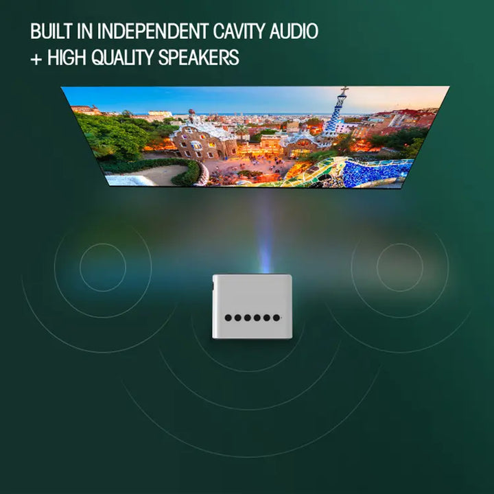 MINI PROYECTOR LED PORTÁRIL - CONEXIÓN TELÉFONO