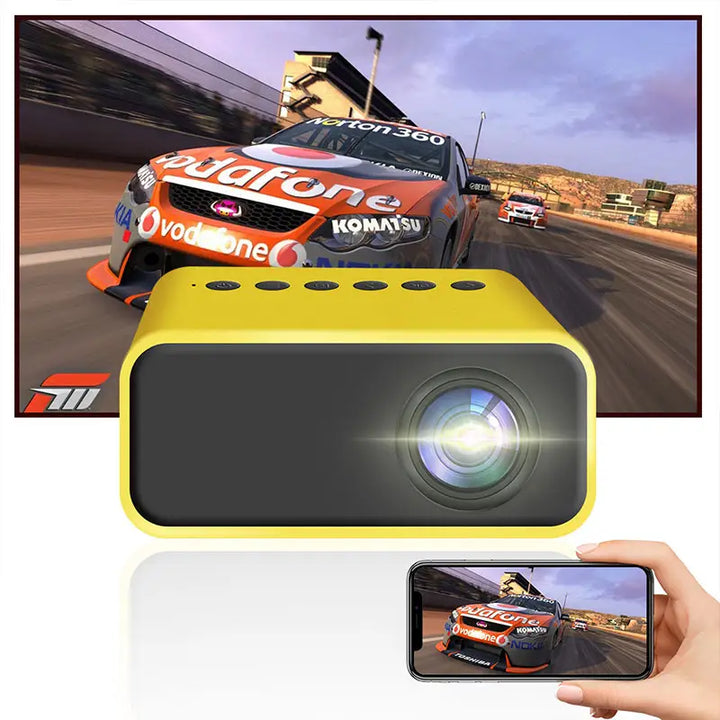 MINI PROYECTOR LED PORTÁRIL - CONEXIÓN TELÉFONO