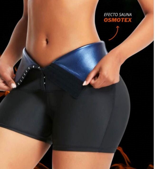 ¡SHORTS EFECTO SAUNA! ¡SUDA MÁS Y QUEMA MÁS CON UNA CINTURA OSMOTEX!